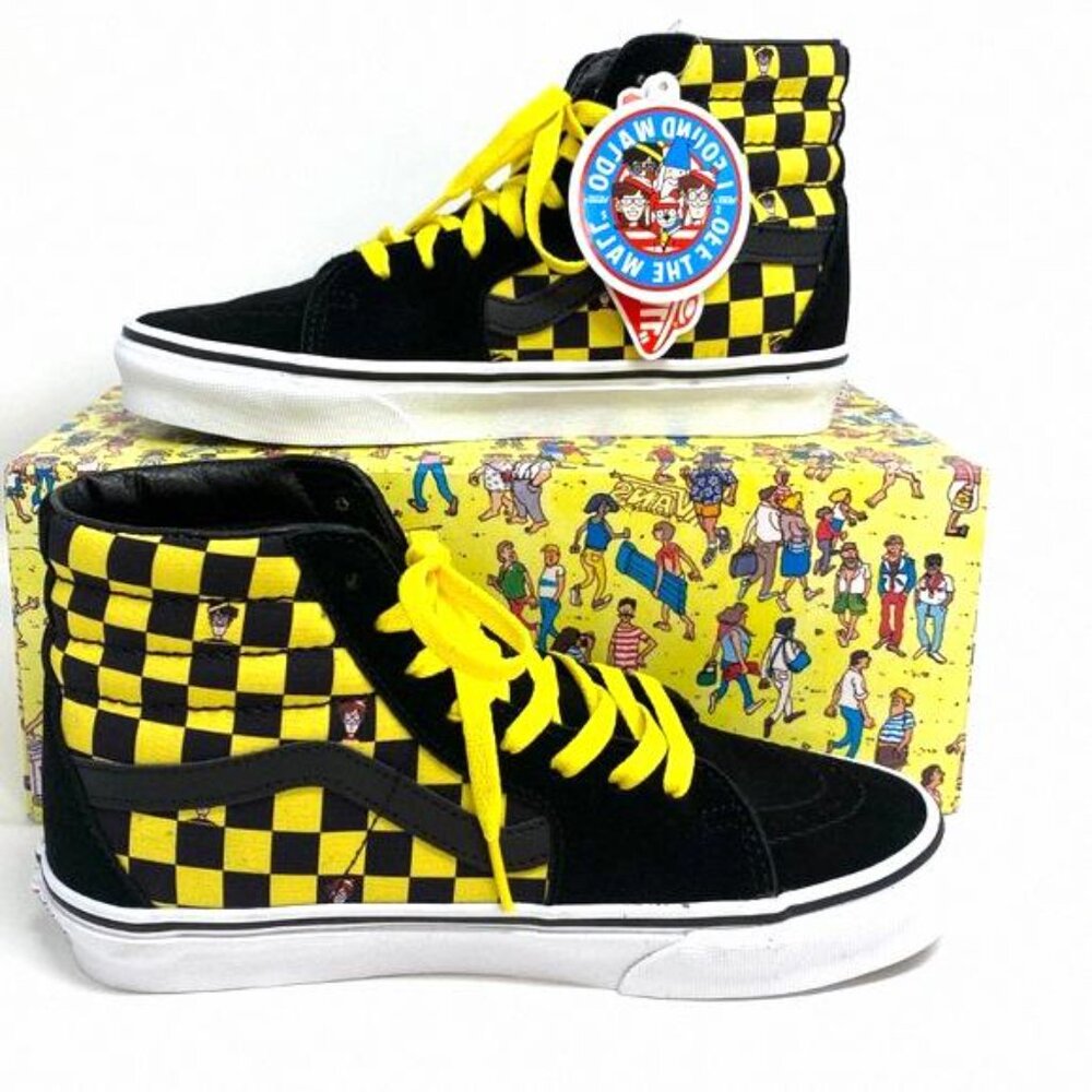 💖MEGA SALE💖VANS x Where's Waldo Sk8-Hi Checker VN0A32QG4UE Men's High Suede - Picture 5 of 9